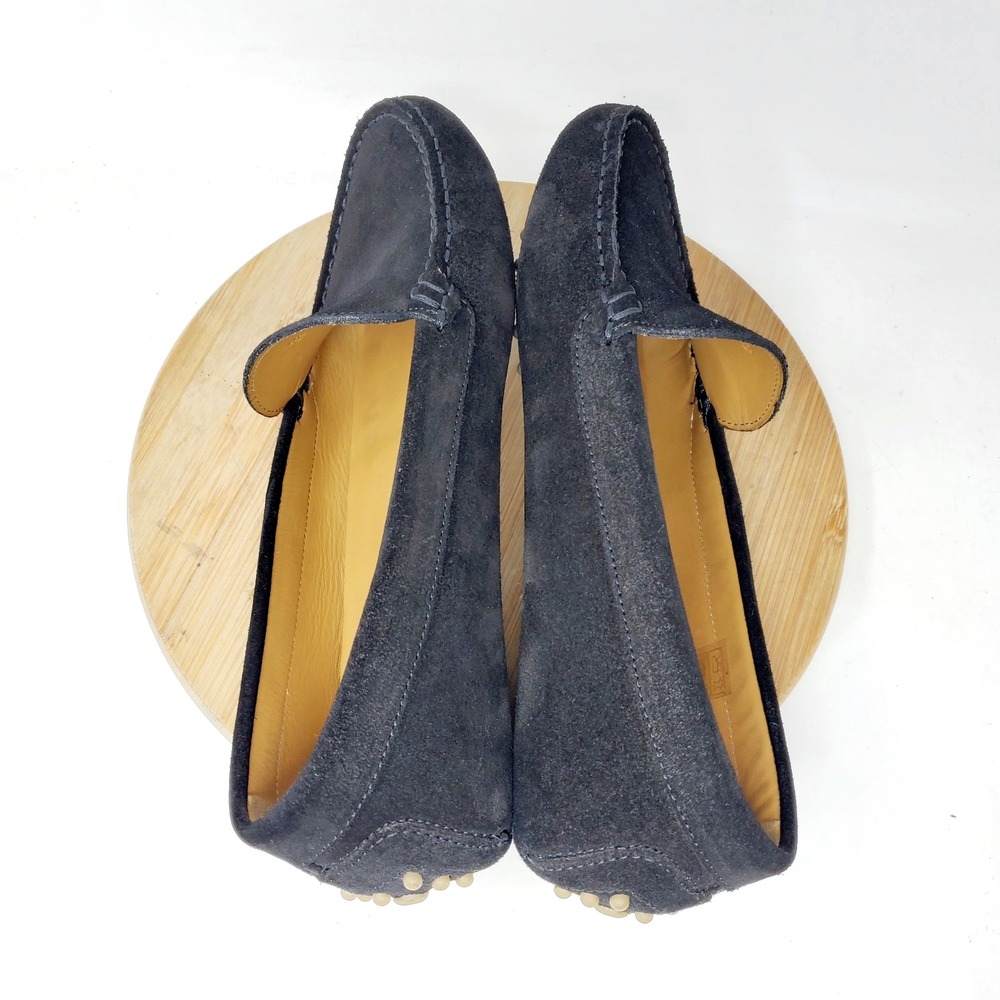 Oliver Cabell Loafer Women 38 Black Suede Slip On Driving Driver Minimalist Shoe - Picture 9 of 12